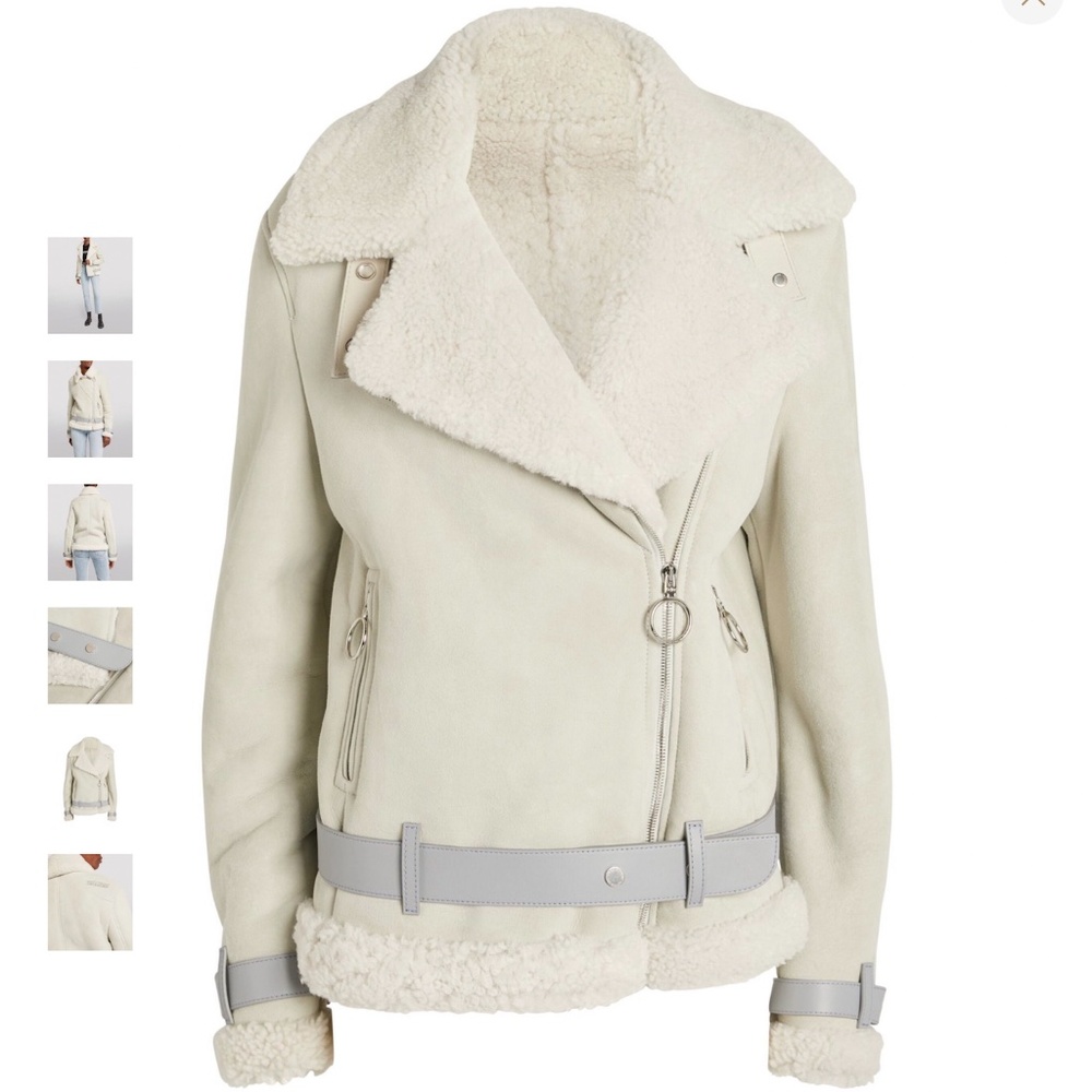 OFF-WHITE Shearling Jacket size 42 NWT